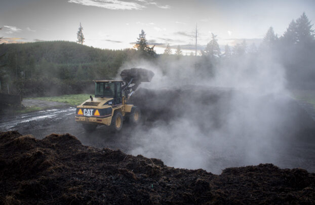 Biodynamic Compost production at King Estates Winery