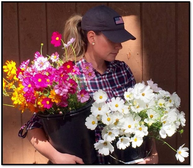 Farmer-florist Lindsey Easton