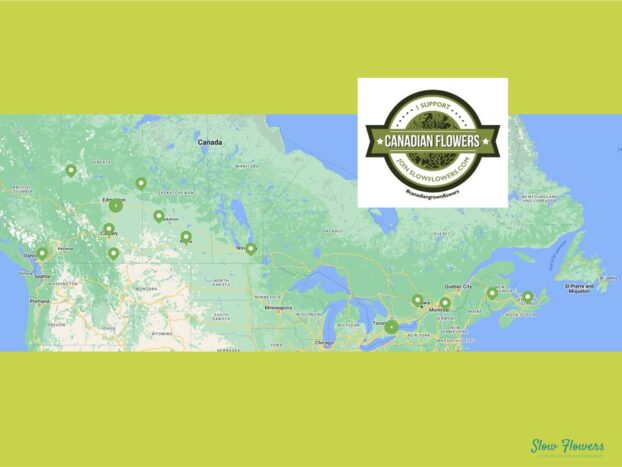 Map of Canadian Slow Flowers membership