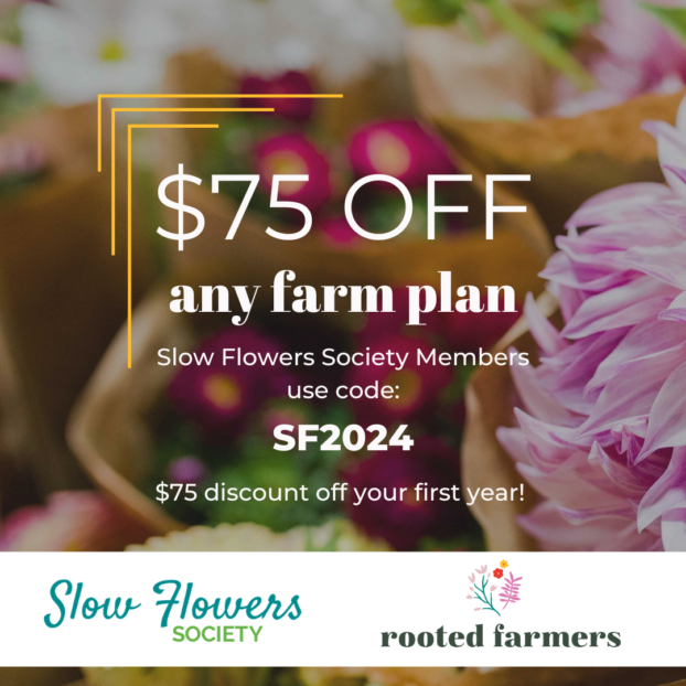 Rooted Farmers-Slow Flowers Society promo code for 2024