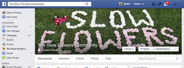 On February 28th (ahem, my birthday!) we launched The Slow Flowers Community on Facebook. Please join!