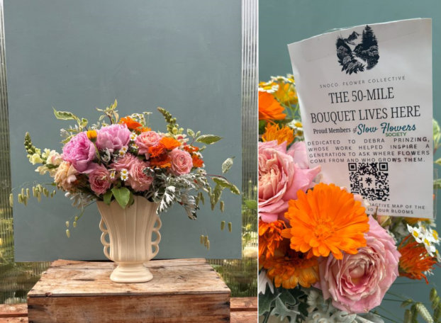 My 50 Mile Bouquet, created by Snohomish Country Flower Collective