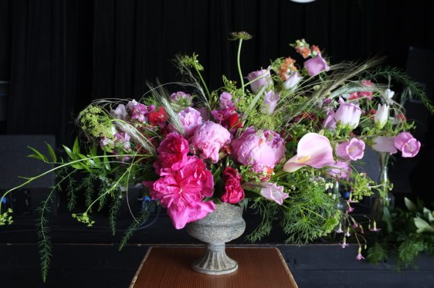 A beautiful arrangement designed by Maggie Smith of Pine State Flowers