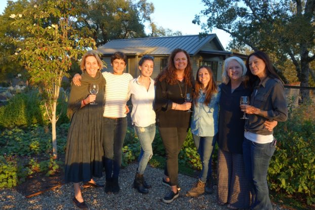 Our group celebrated the conclusion of a successful two days. We gathered for dinner and a garden tour at Dundee Butcher's wine country home (Dundee is first on the left in this shot)