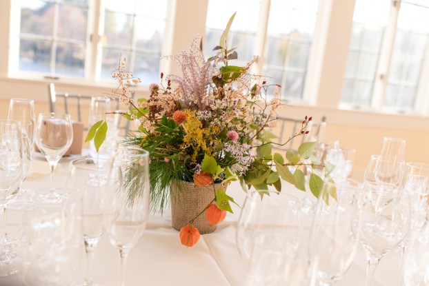 A centerpiece created by Rachel for Williams Wildflowers New York.