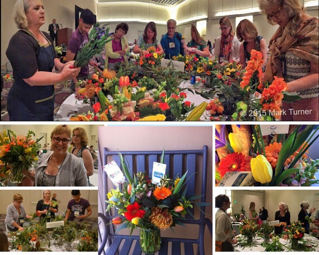 Garden Writers get to play with California Flowers at their annual symposium in Pasadena last week.