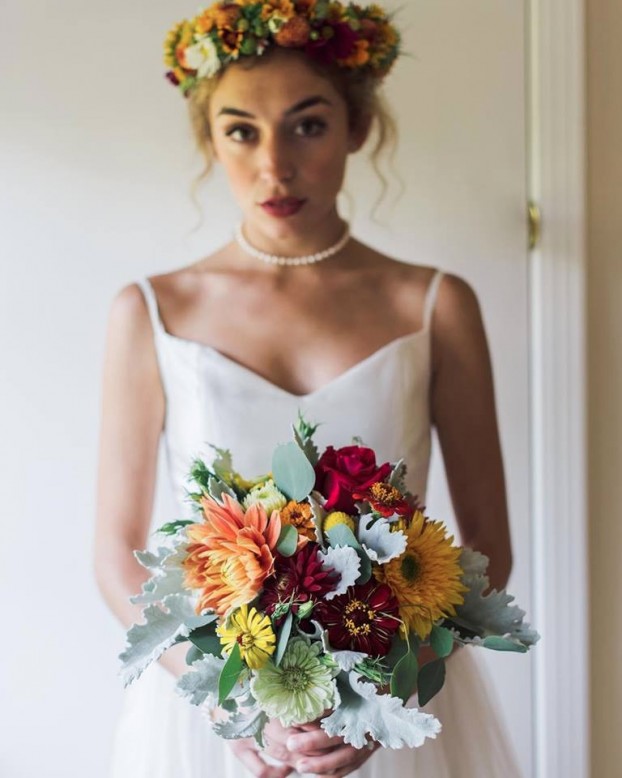 A Chica Bloom bridal bouquet. Photo, courtesy of the bride, Emily Hunt