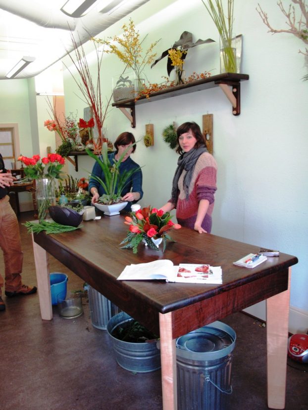 The co-creatives in their original retail space (2010)