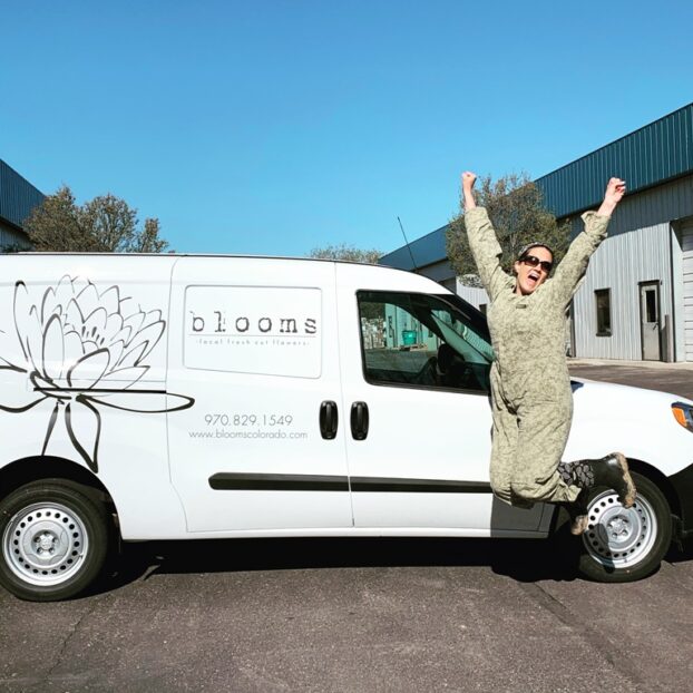 Blooms Colorado delivery  van