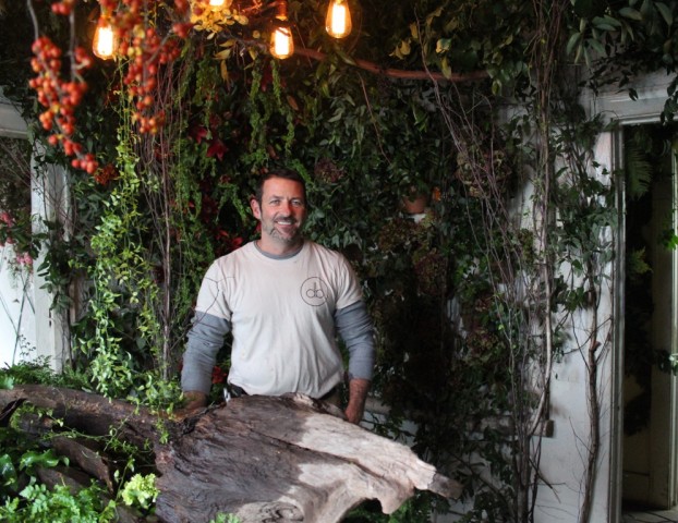 Floral designer, horticulturist, botanical MacGyver and more -- Daevid Reed of David Beahm Experiences stood still long enough for me to capture his portrait in the first floor dining room at The Flower House.