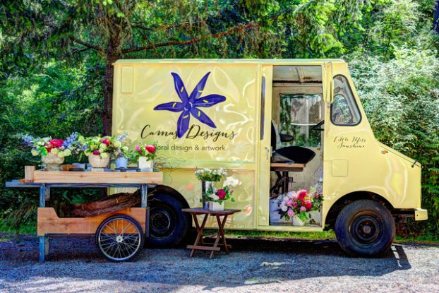 Flower cart and flower truck
